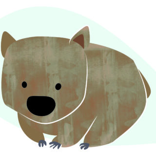 Native Friends : wombat